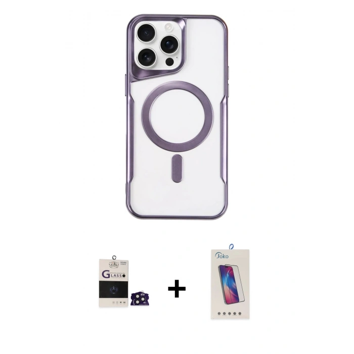 MARSİLYAN™- iPhone 14 Pro Max Kılıf Yadigar Klasik Özel Seri - Siyah Joko 5D Cam + Bilvis Titan Kamera Lens - DNMR