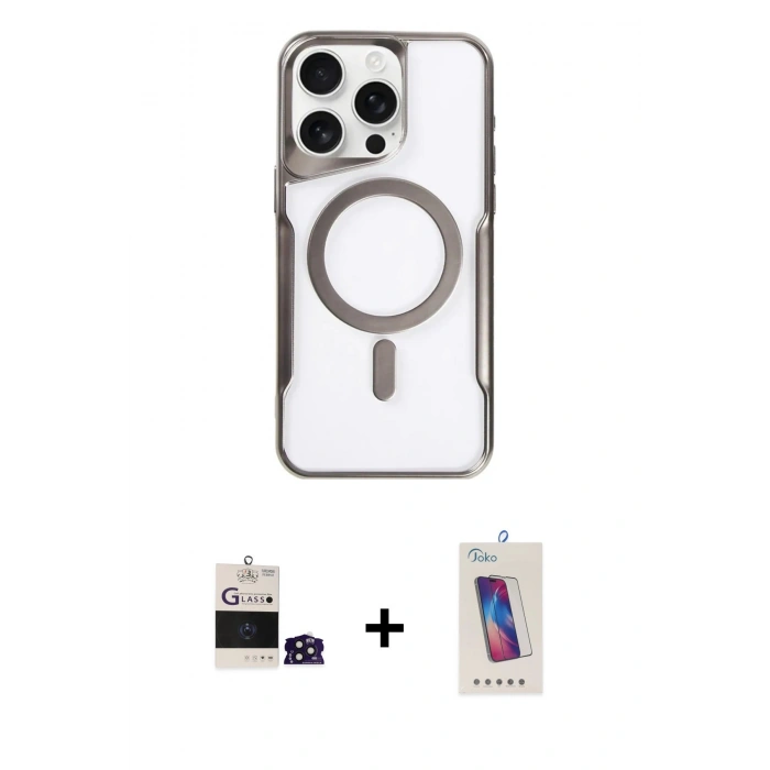 MARSİLYAN™- iPhone 14 Pro Max Kılıf Yadigar Klasik Özel Seri - Siyah Joko 5D Cam + Bilvis Titan Kamera Lens - DNMR