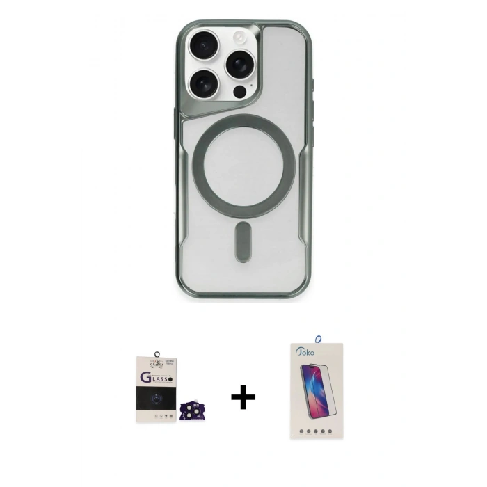 MARSİLYAN™- iPhone 14 Pro Max Kılıf Yadigar Klasik Özel Seri - Siyah Joko 5D Cam + Bilvis Titan Kamera Lens - DNMR