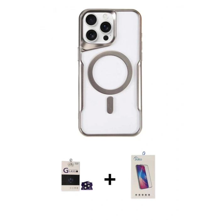 MARSİLYAN™- iPhone 14 Pro Max Kılıf Yadigar Klasik Özel Seri - Siyah Joko 5D Cam + Bilvis Titan Kamera Lens - DNMR