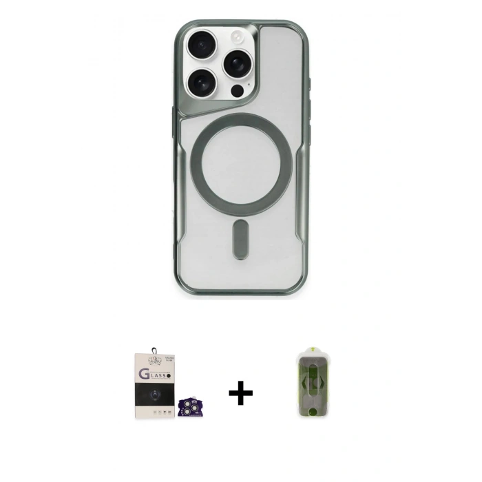 MARSİLYAN™- iPhone 14 Pro Max Kılıf Yadigar Klasik Özel Seri - Siyah Joko Magic 5D Hayalet Cam + Bilvis Titan Kamera Lens - GS