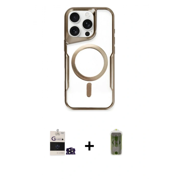 MARSİLYAN™- iPhone 14 Pro Max Kılıf Yadigar Klasik Özel Seri - Siyah Joko Magic 5D Hayalet Cam + Bilvis Titan Kamera Lens - DNMR