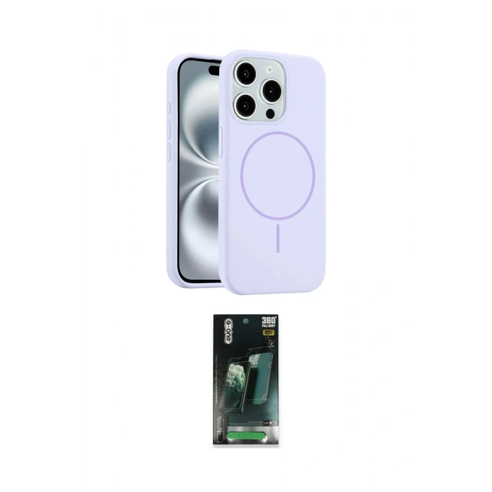 MARSİLYAN™- iPhone 14 Pro Max Kılıf Yankı Form Serisi - Siyah 360 Mat Full Body Arka Koruyucu