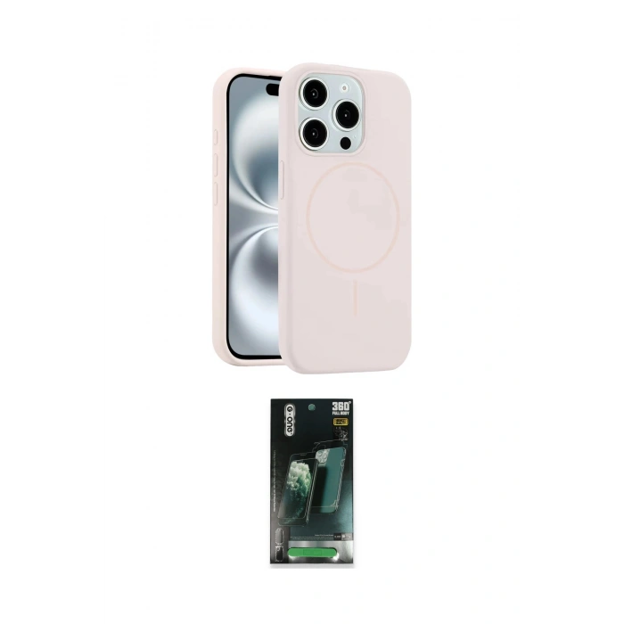 MARSİLYAN™- iPhone 14 Pro Max Kılıf Yankı Form Serisi - Siyah 360 Mat Full Body Arka Koruyucu