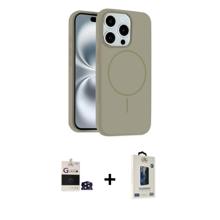 MARSİLYAN™- iPhone 14 Pro Max Kılıf Yankı Form Serisi - Siyah Bilvis Hayalet Cam Ekran Koruyucu + Bilvis Titan Kamera Lens - DNMR