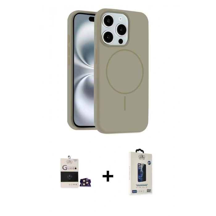 MARSİLYAN™- iPhone 14 Pro Max Kılıf Yankı Form Serisi - Siyah Bilvis Hayalet Cam Ekran Koruyucu + Bilvis Titan Kamera Lens - GD