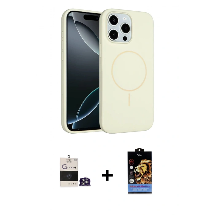 MARSİLYAN™- iPhone 14 Pro Max Kılıf Yankı Form Serisi - Siyah Buffer Hayalet Cam Ekran Koruyucu + Bilvis Titan Kamera Lens - GS