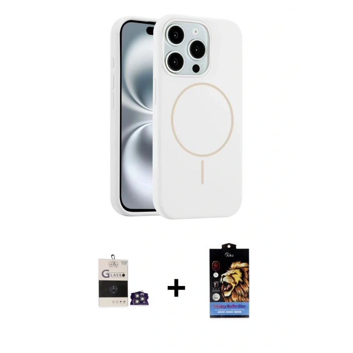 MARSİLYAN™- iPhone 14 Pro Max Kılıf Yankı Form Serisi - Siyah Buffer Hayalet Cam Ekran Koruyucu + Bilvis Titan Kamera Lens - GS