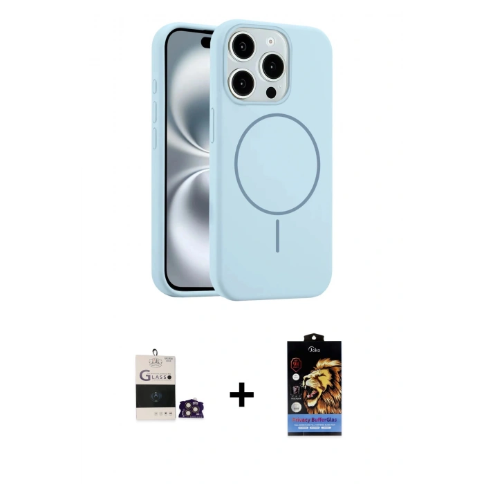MARSİLYAN™- iPhone 14 Pro Max Kılıf Yankı Form Serisi - Siyah Buffer Hayalet Cam Ekran Koruyucu + Bilvis Titan Kamera Lens - GD