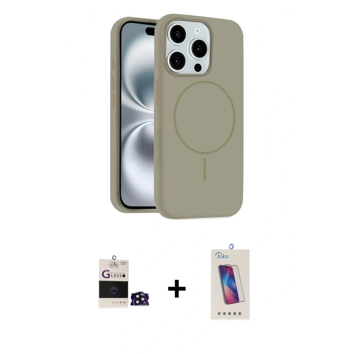 MARSİLYAN™- iPhone 14 Pro Max Kılıf Yankı Form Serisi - Siyah Joko 5D Cam + Bilvis Titan Kamera Lens - DNMR