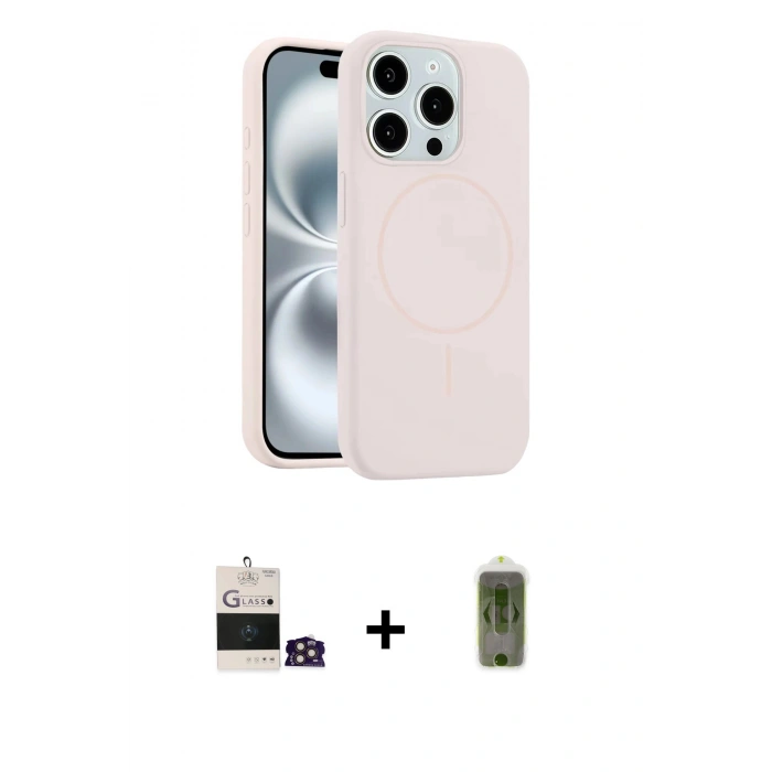 MARSİLYAN™- iPhone 14 Pro Max Kılıf Yankı Form Serisi - Siyah Joko Magic 5D Hayalet Cam + Gold Bilvis Titan Kamera Lens