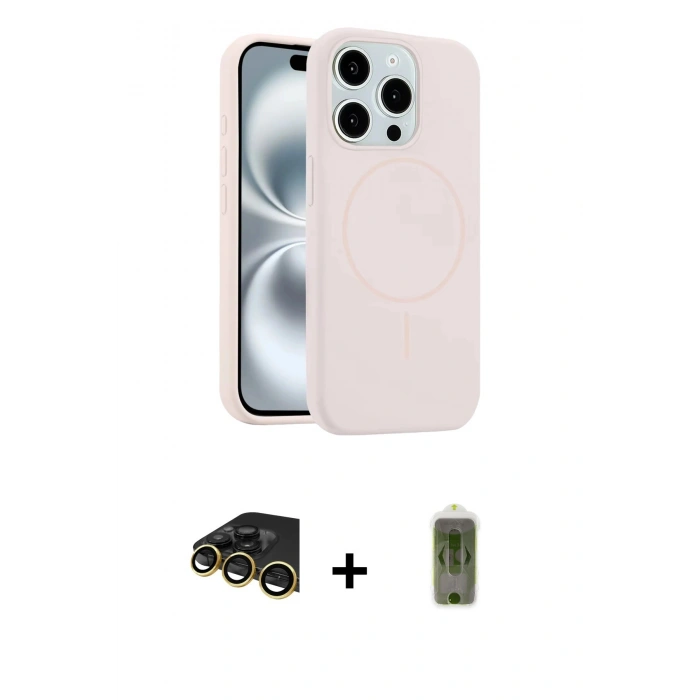 MARSİLYAN™- iPhone 14 Pro Max Kılıf Yankı Form Serisi - Siyah Joko Magic 5D Hayalet Cam + Raze Metal Kamera Lens - GD