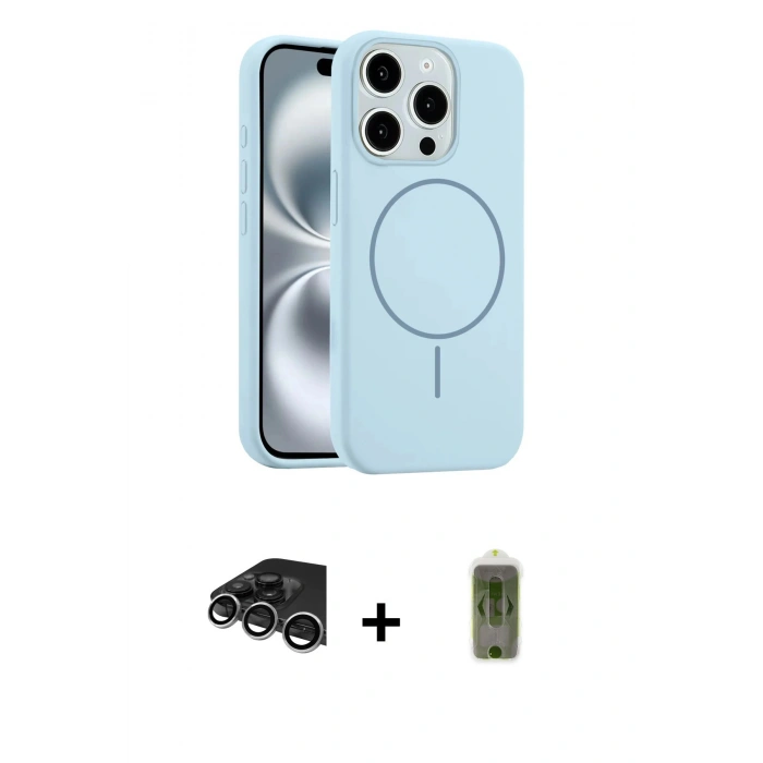 MARSİLYAN™- iPhone 14 Pro Max Kılıf Yankı Form Serisi - Siyah Joko Magic 5D Hayalet Cam + Raze Metal Kamera Lens - GS