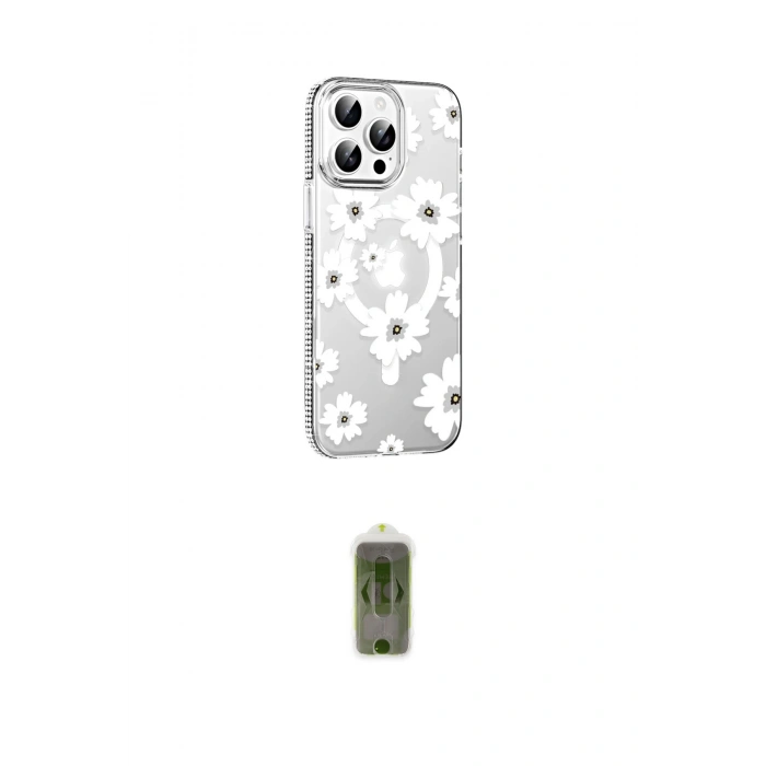 MARSİLYAN™- iPhone 14 Pro Max Kılıf Yörünge Işık Prime - Siyah Joko Magic 5D Hayalet Cam