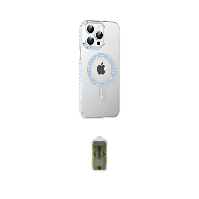MARSİLYAN™- iPhone 14 Pro Max Kılıf Yörünge Koleksiyonu - Siyah Joko Magic 5D Hayalet Cam