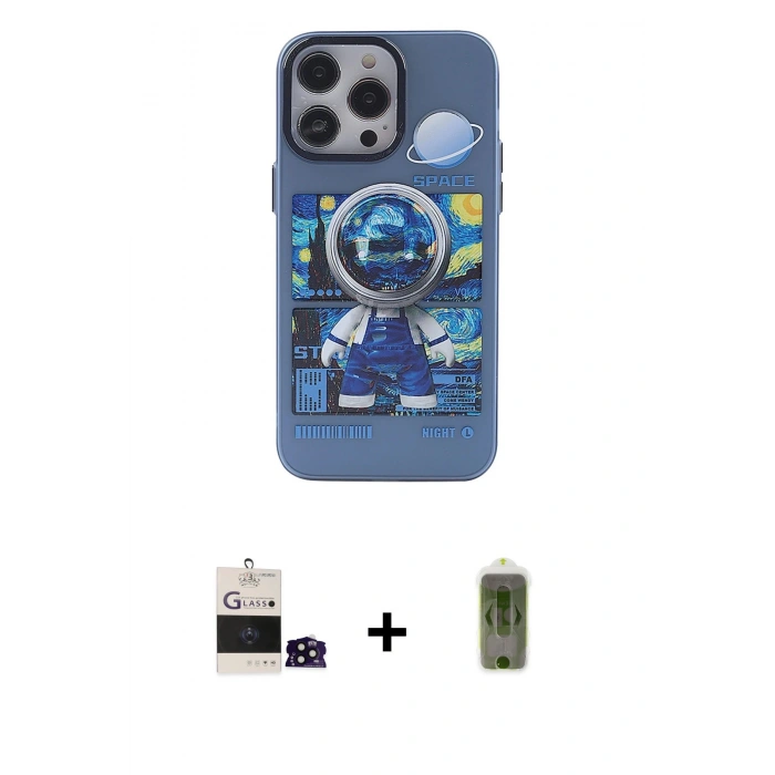 MARSİLYAN™- iPhone 14 Pro Max Kılıf Zirve Form Özel Seri - Siyah Joko Magic 5D Hayalet Cam + Bilvis Titan Kamera Lens - SH