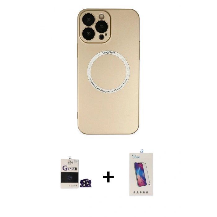MARSİLYAN™- iPhone 14 Pro Max Kılıf Zirve Klasik Prime - Siyah Joko 5D Cam + Bilvis Titan Kamera Lens - DNMR
