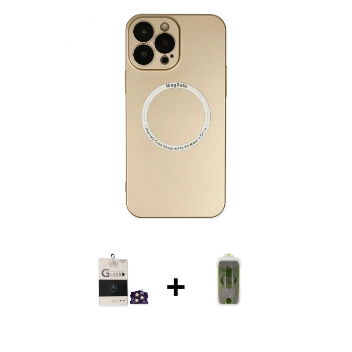 MARSİLYAN™- iPhone 14 Pro Max Kılıf Zirve Klasik Prime - Siyah Joko Magic 5D Hayalet Cam + Bilvis Titan Kamera Lens - GD