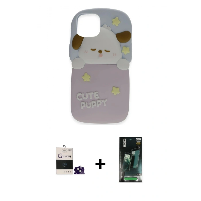 MARSİLYAN™- iPhone 15 Kılıf Akış Yansıma - Siyah 360 Mat Full Body Arka Koruyucu + Bilvis Titan Kamera Lens - YL