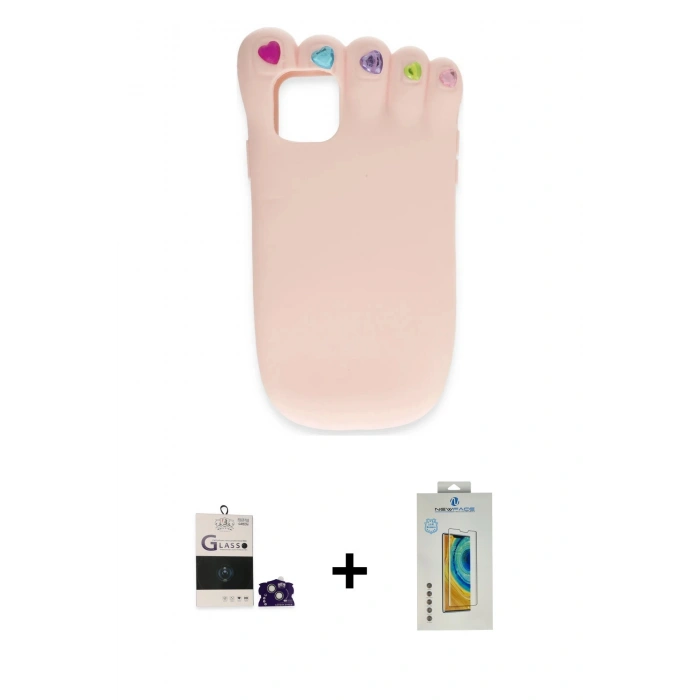 MARSİLYAN™- iPhone 15 Kılıf Akış Yansıma - Siyah Polymer Nano Ekran Koruyucu + Bilvis Titan Kamera Lens - YL