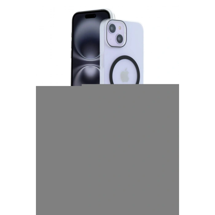 MARSİLYAN™- iPhone 15 Kılıf Kozmos Form Özel Seri - Siyah Polymer Nano Ekran Koruyucu + Bilvis Titan Kamera Lens - SH