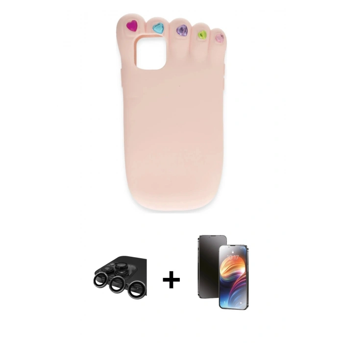 MARSİLYAN™- iPhone 15 Pro Kılıf Akış Yansıma - Siyah 3D Antistatik Mat Seramik Nano Ekran Koruyucu + Raze Metal Kamera Lens - TMGI