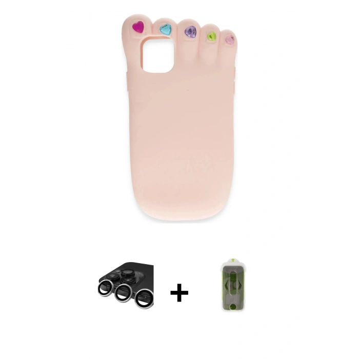MARSİLYAN™- iPhone 15 Pro Kılıf Akış Yansıma - Siyah Joko Magic 5D Hayalet Cam + Raze Metal Kamera Lens - GS