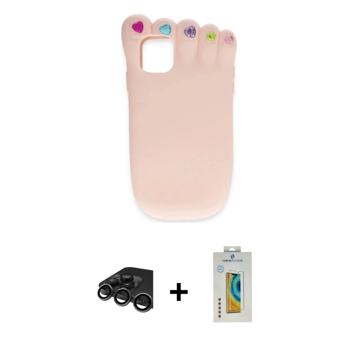 MARSİLYAN™- iPhone 15 Pro Kılıf Akış Yansıma - Siyah Polymer Nano Ekran Koruyucu + Raze Metal Kamera Lens - TMGI