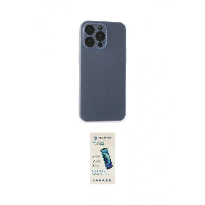 MARSİLYAN™- iPhone 15 Pro Kılıf Atlas Minimal Prime - Şeffaf Pasifik Cam Ekran Koruyucu