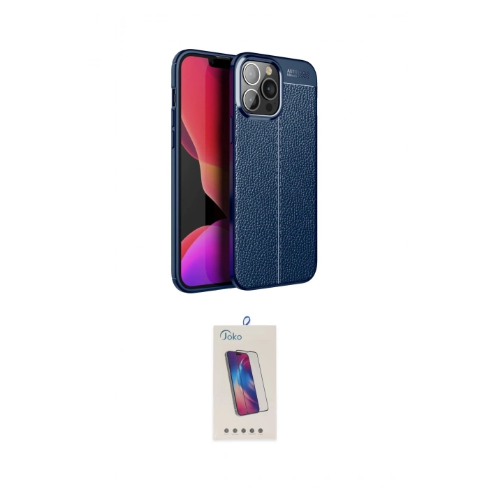 MARSİLYAN™- iPhone 15 Pro Kılıf Doruk Klasik Özel Seri - Siyah Joko 5D Cam