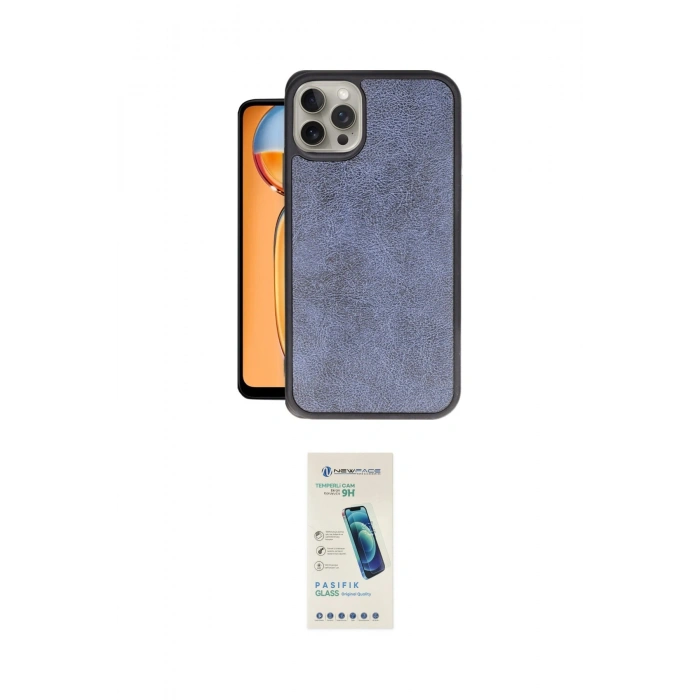 MARSİLYAN™- iPhone 15 Pro Kılıf Kıvılcım Işık Serisi - Şeffaf Pasifik Cam Ekran Koruyucu