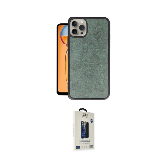 MARSİLYAN™- iPhone 15 Pro Kılıf Kıvılcım Işık Serisi - Siyah Bilvis Hayalet Cam Ekran Koruyucu