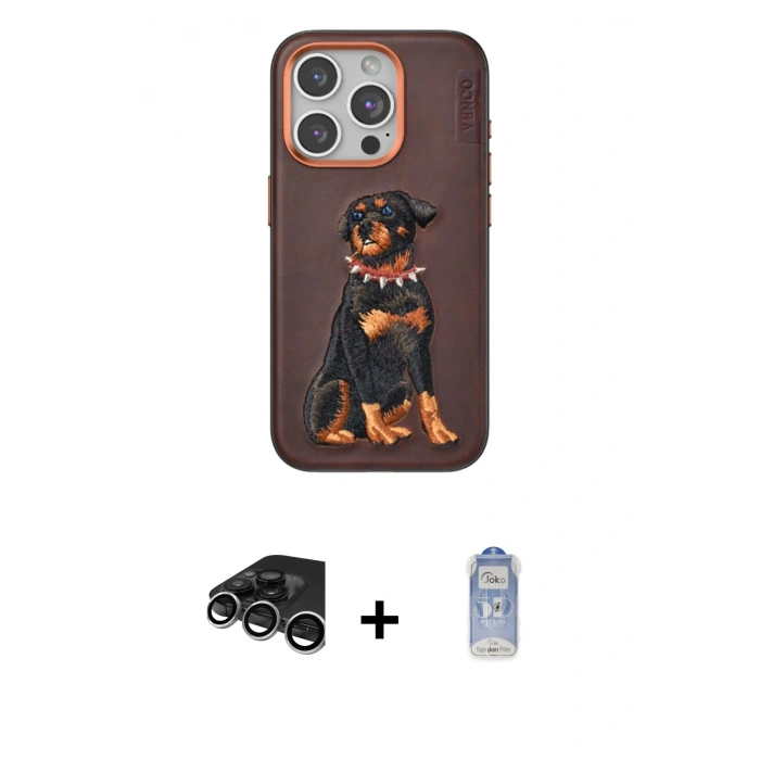 MARSİLYAN™- iPhone 15 Pro Kılıf Nova Form Koleksiyonu - Siyah Joko Magic 5D Cam + Raze Metal Kamera Lens - GS