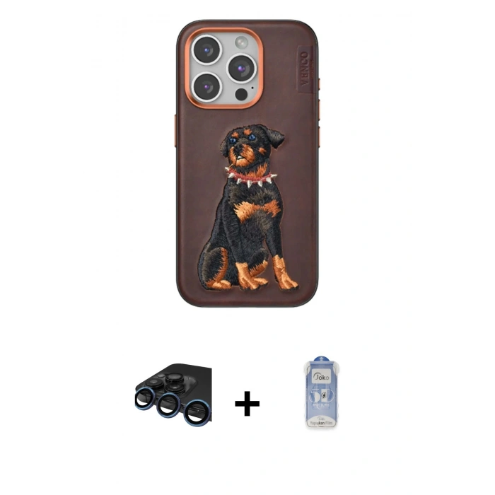 MARSİLYAN™- iPhone 15 Pro Kılıf Nova Form Koleksiyonu - Siyah Joko Magic 5D Cam + Raze Metal Kamera Lens - LT
