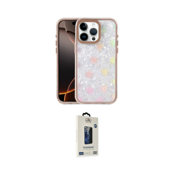 MARSİLYAN™- iPhone 15 Pro Kılıf Odak Prime - Siyah Bilvis Hayalet Cam Ekran Koruyucu