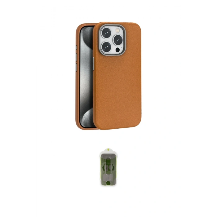 MARSİLYAN™- iPhone 15 Pro Kılıf Zirve Modern Prime - Siyah Joko Magic 5D Hayalet Cam