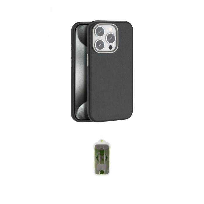 MARSİLYAN™- iPhone 15 Pro Kılıf Zirve Modern Prime - Siyah Joko Magic 5D Hayalet Cam