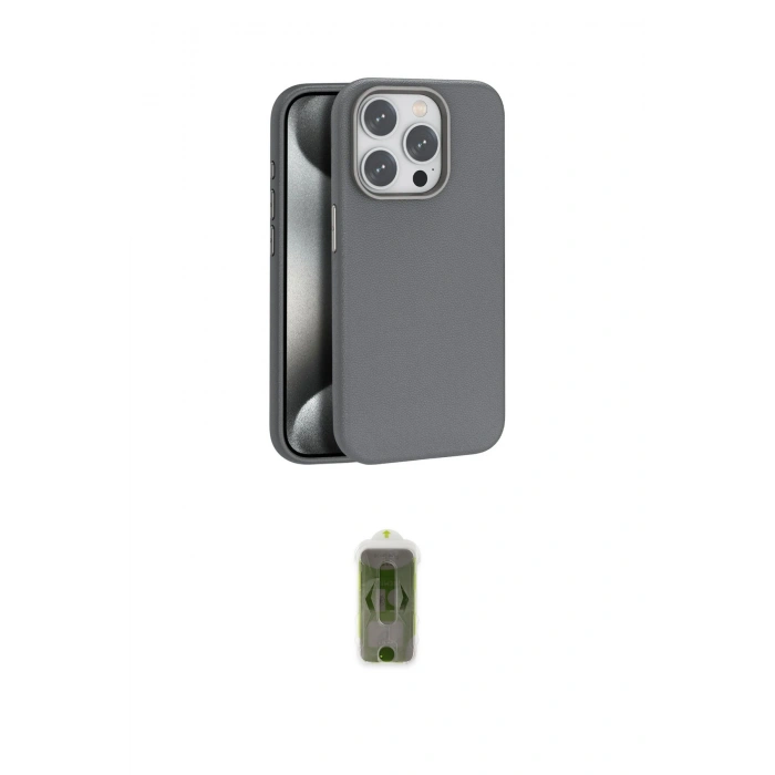 MARSİLYAN™- iPhone 15 Pro Kılıf Zirve Modern Prime - Siyah Joko Magic 5D Hayalet Cam