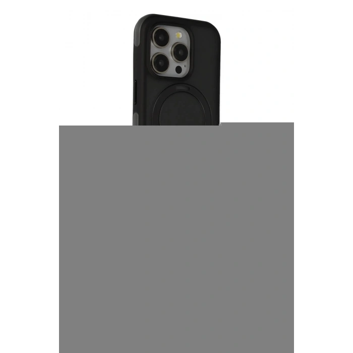 MARSİLYAN™- iPhone 15 Pro Max Kılıf Ahenk Yansıma Özel Seri - Siyah 3D Antistatik Mat Seramik Nano Ekran Koruyucu + Raze Metal Kamera Lens - TMGI