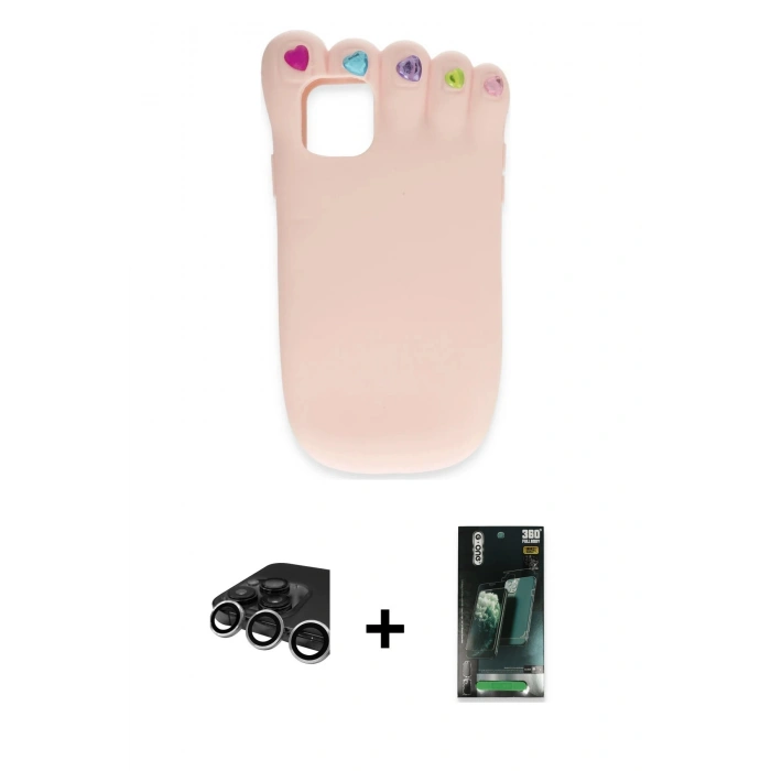 MARSİLYAN™- iPhone 15 Pro Max Kılıf Akış Yansıma - Siyah 360 Mat Full Body Arka Koruyucu + Raze Metal Kamera Lens - GS