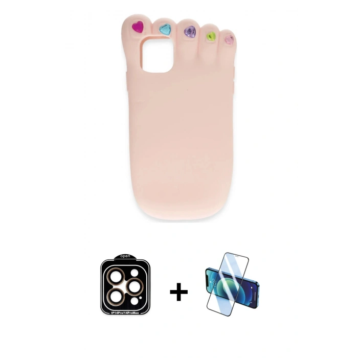 MARSİLYAN™- iPhone 15 Pro Max Kılıf Akış Yansıma - Siyah 3D Antistatik Seramik Nano Ekran Koruyucu + PVD Metal Kamera Lens - TU