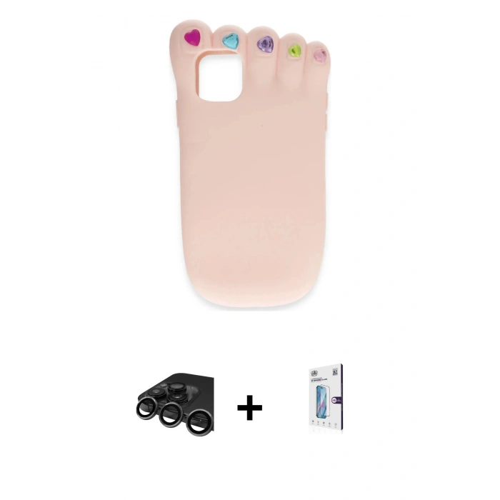 MARSİLYAN™- iPhone 15 Pro Max Kılıf Akış Yansıma - Siyah Bilvis 0.18mm Plus Cam Ekran Koruyucu + Raze Metal Kamera Lens - TMGI