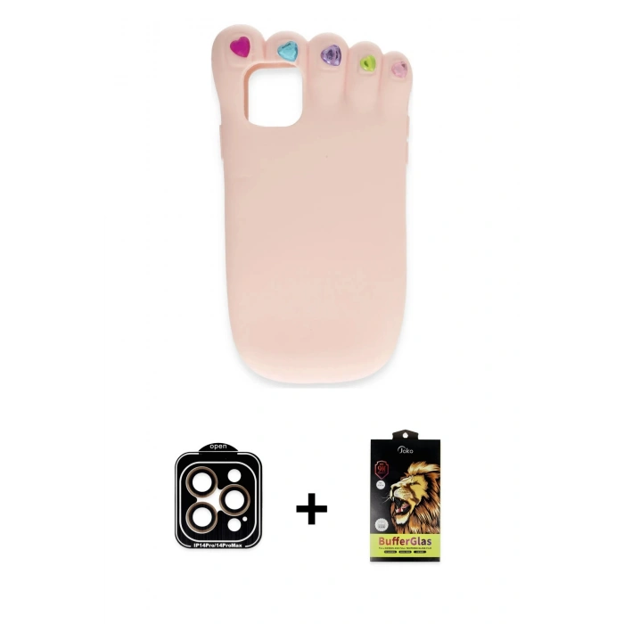MARSİLYAN™- iPhone 15 Pro Max Kılıf Akış Yansıma - Siyah Buffer Cam Ekran Koruyucu + PVD Metal Kamera Lens - TU