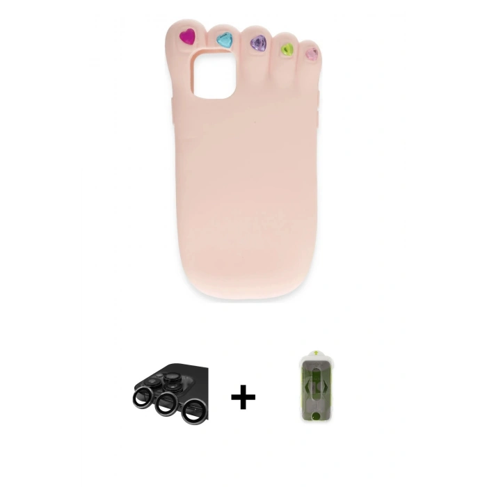 MARSİLYAN™- iPhone 15 Pro Max Kılıf Akış Yansıma - Siyah Joko Magic 5D Hayalet Cam + Raze Metal Kamera Lens - TMGI