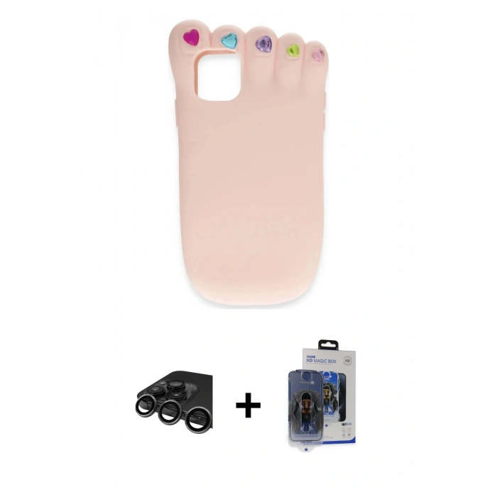 MARSİLYAN™- iPhone 15 Pro Max Kılıf Akış Yansıma - Siyah Vanessa Magic Cam + Raze Metal Kamera Lens - TMGI