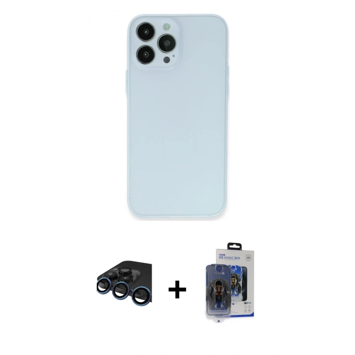 MARSİLYAN™- iPhone 15 Pro Max Kılıf Atlas Minimal Prime - Siyah Vanessa Magic Cam + Raze Metal Kamera Lens - LT