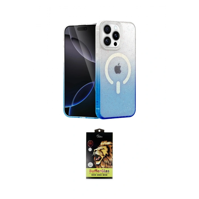 MARSİLYAN™- iPhone 15 Pro Max Kılıf Eksen Minimal Özel Seri - Siyah Buffer Cam Ekran Koruyucu