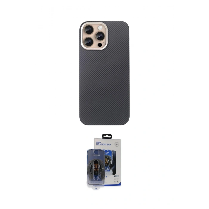 MARSİLYAN™- iPhone 15 Pro Max Kılıf Eksen Prime - Siyah Vanessa Magic Cam