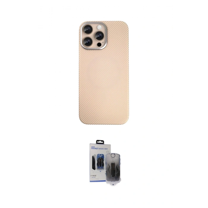 MARSİLYAN™- iPhone 15 Pro Max Kılıf Eksen Prime - Siyah Vanessa Magic Hayalet Cam