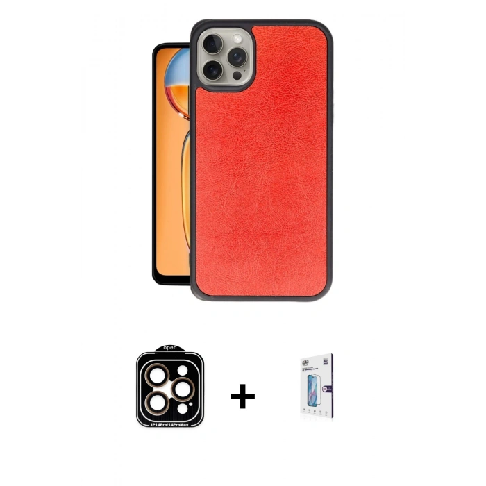 MARSİLYAN™- iPhone 15 Pro Max Kılıf Kıvılcım Işık Serisi - Siyah Bilvis 0.18mm Plus Cam Ekran Koruyucu + PVD Metal Kamera Lens - TU